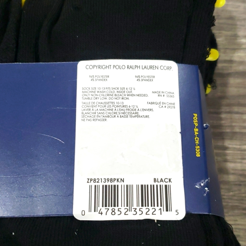 POLO Ralph Lauren Mens Classic Sport Socks - Picture 5 of 6